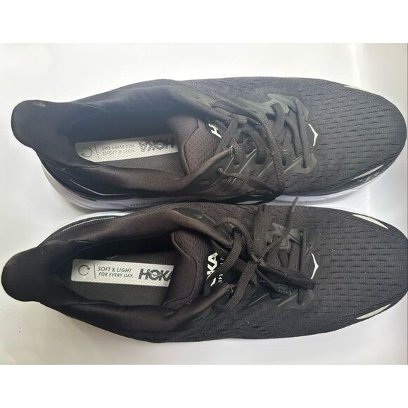 HOKA ONE ONE Clifton 8  Snickers in Black/White Size 12D main image 7